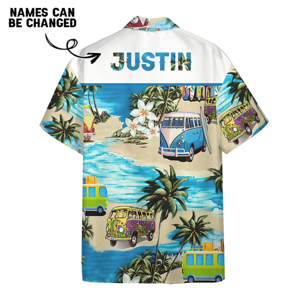 Summer Bus Custom Name Hawaii Shirt