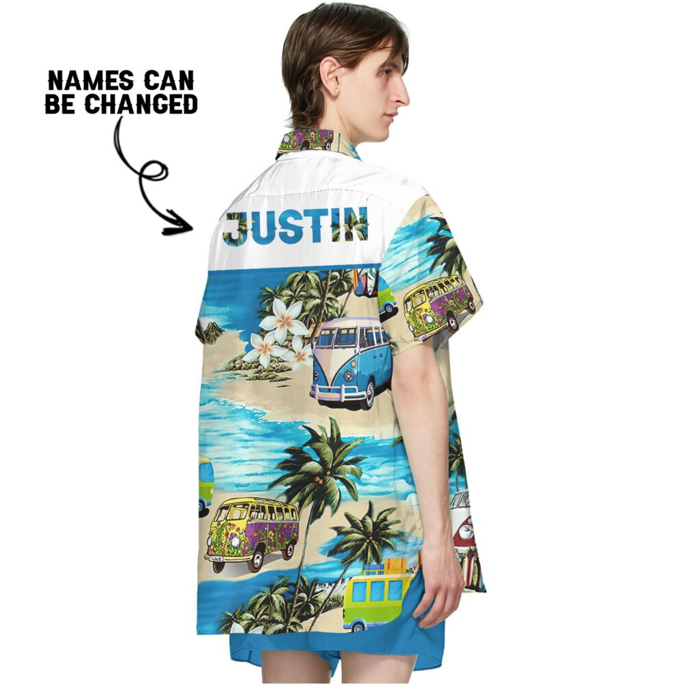 Summer Bus Custom Name Hawaii Shirt