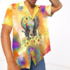 Sunflower Elephant Hippie Hawaii Shirt J0Vlb