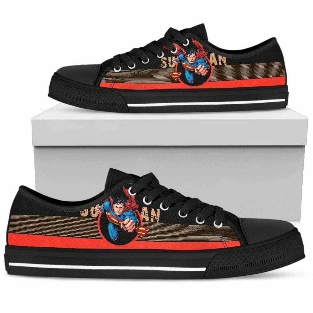 Superman Sneakers Low Top Fan Gift