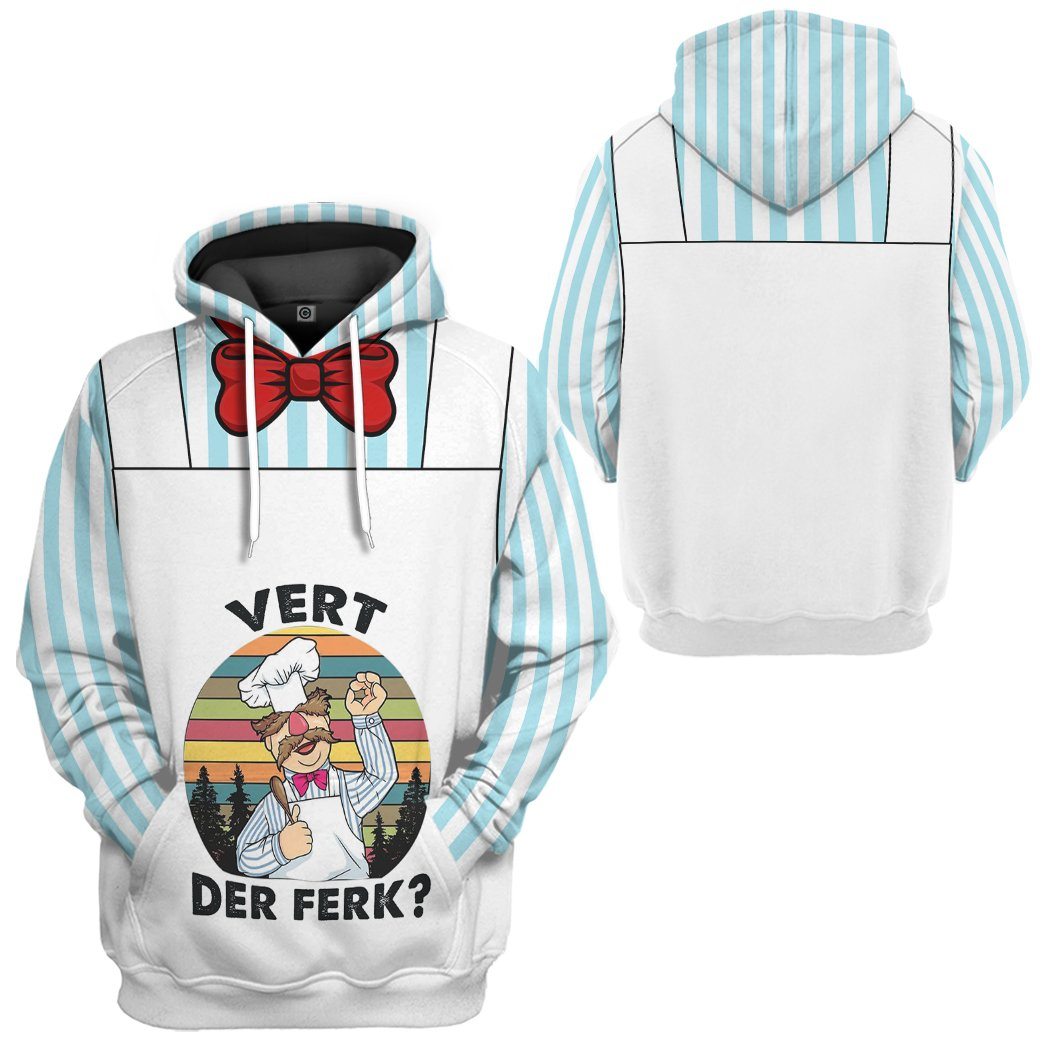 Swedish Chef All Over Print T-Shirt Hoodie Fan Gifts Idea