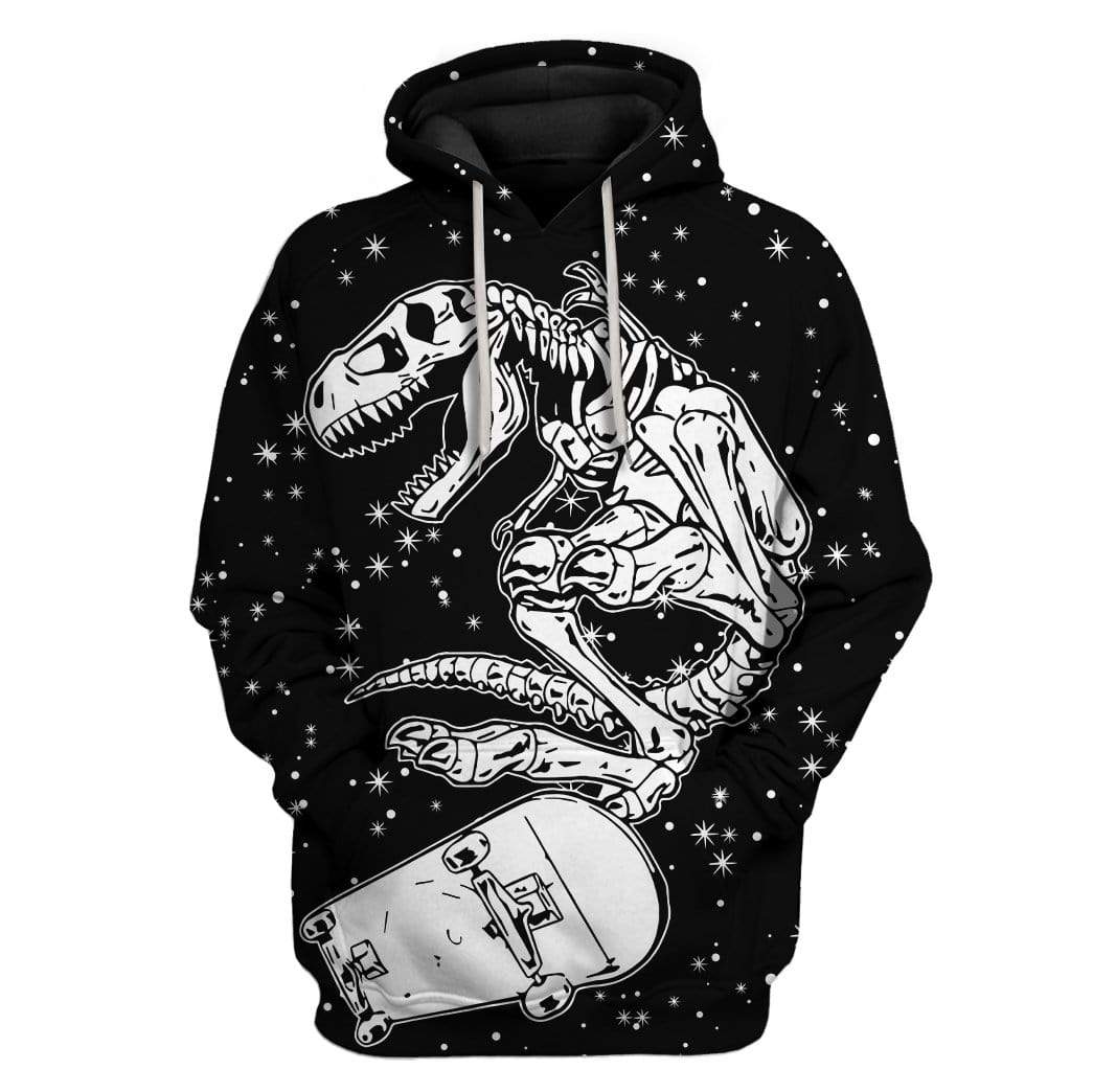 T Rex Fossil Skating Custom T-Shirts Hoodies Apparel