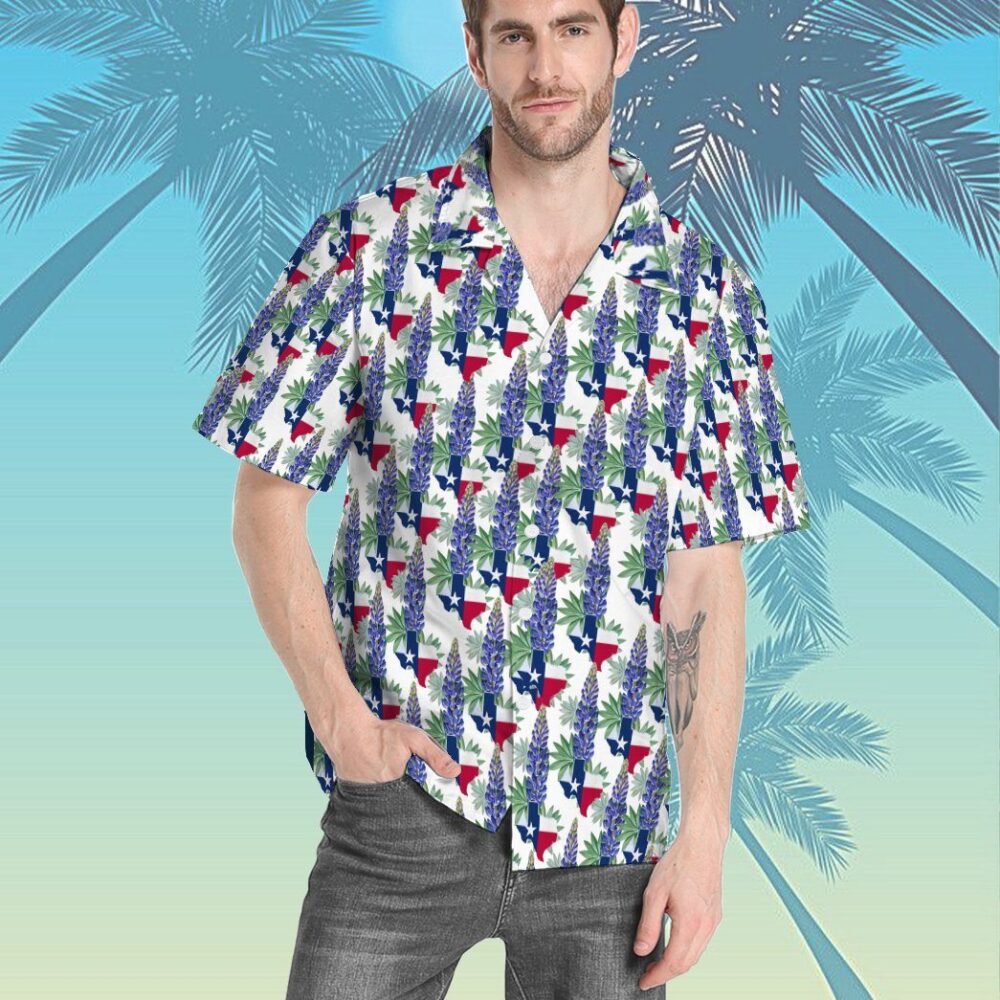 Texas Bluebonnet Hawaii Shirt