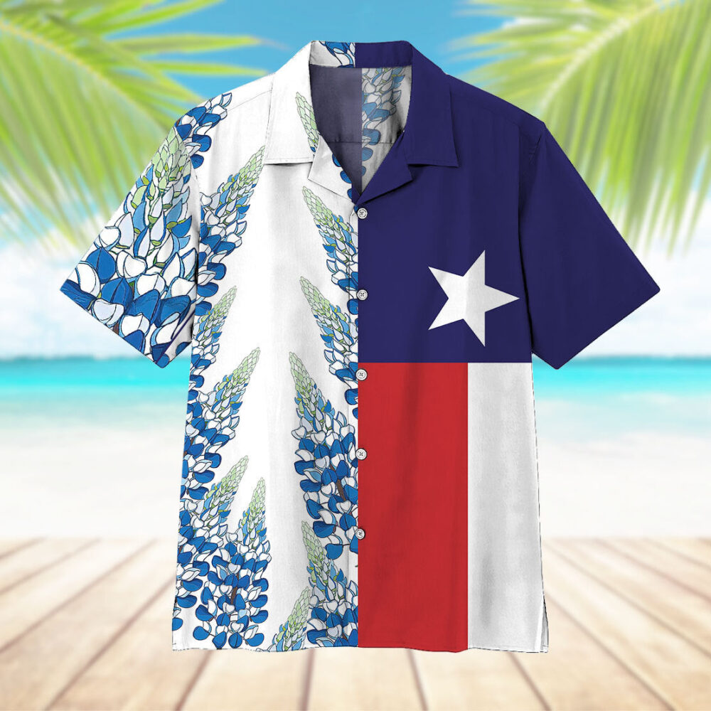 Texas Bluebonnets Hawaii Shirt