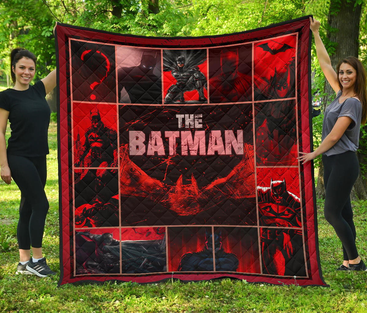 The Bat Man Premium Quilt Blanket Movie Home Decor Custom For Fans