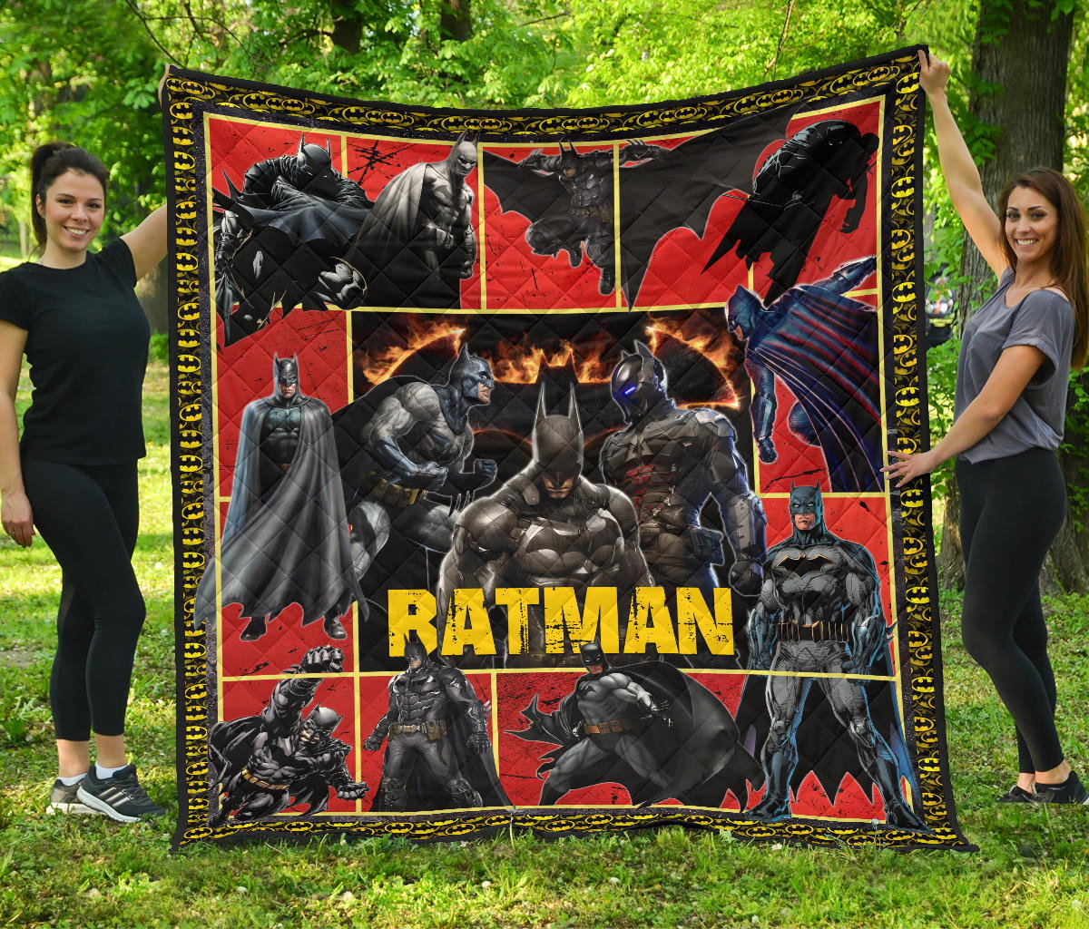 The Bat Man Premium Quilt Blanket Movie Home Decor Custom For Fans