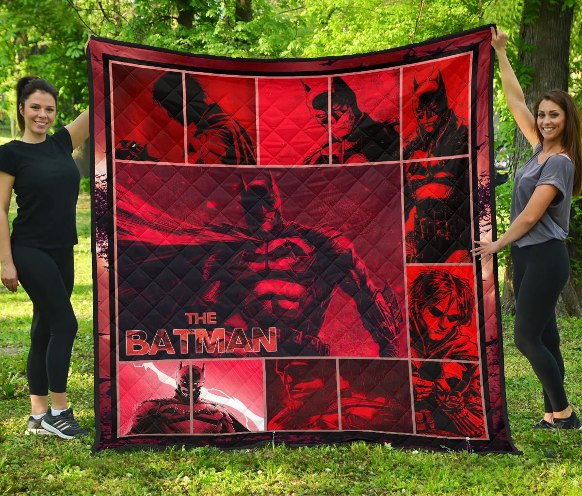 The Bat Man Premium Quilt Blanket Movie Home Decor Custom For Fans