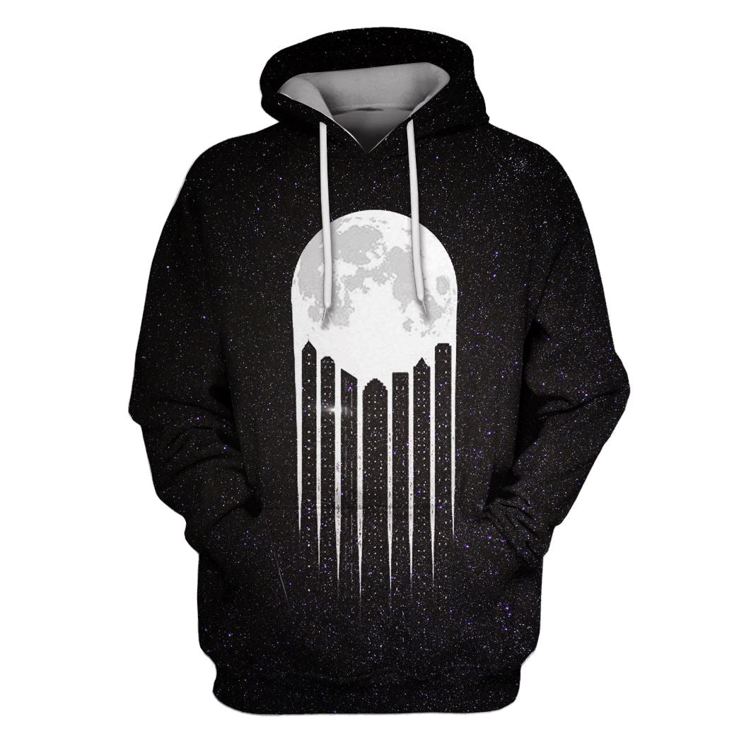 The Moon Shinning Down On The City Custom T-Shirt Hoodie Apparel