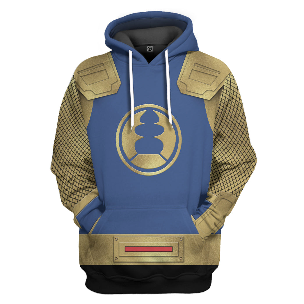 The Navy Thunder Rangers Ninja Storm All Over Print T-Shirt Hoodie Apparel