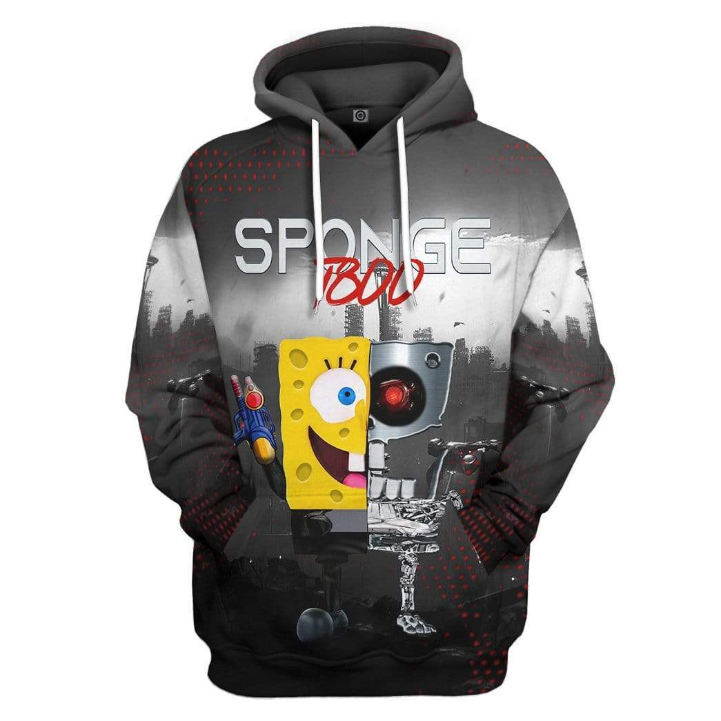 The Spongebob Terminator Custom Hoodie Apparel