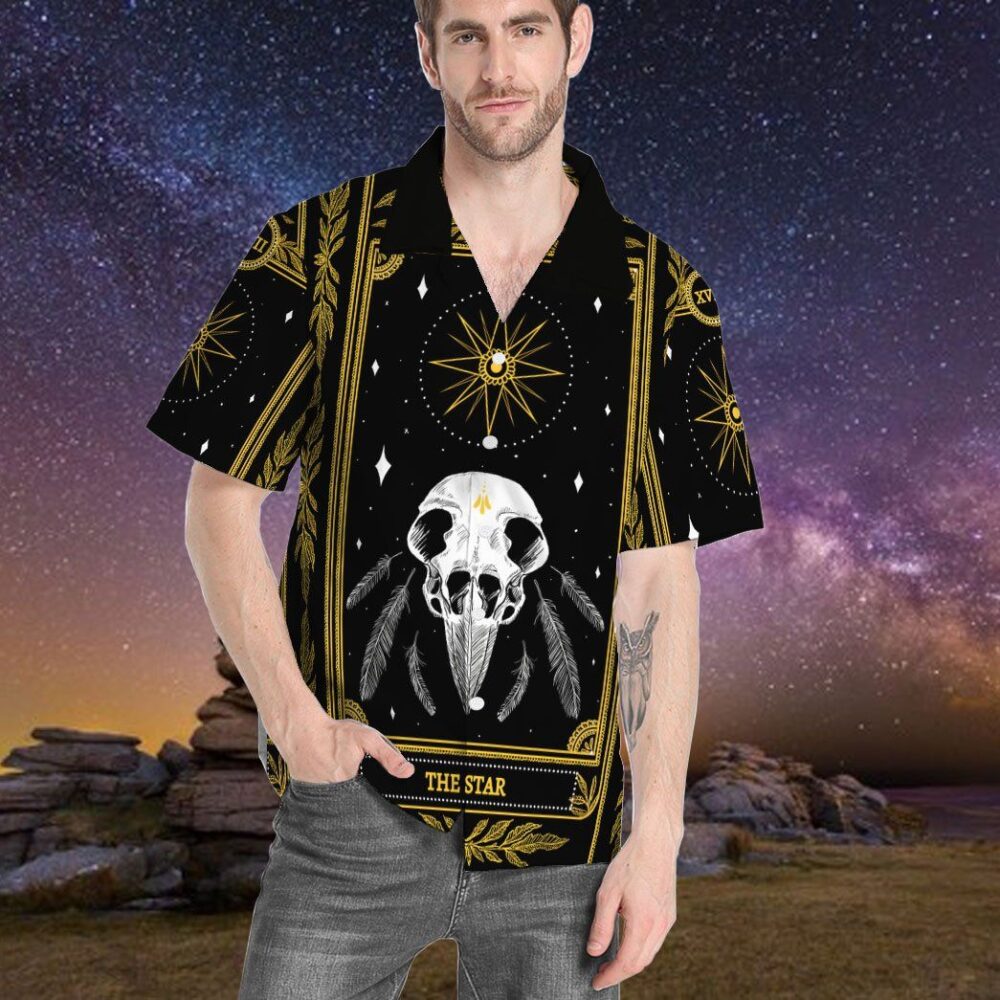 The Star Marigold Tarot Custom Short Sleeve Shirt