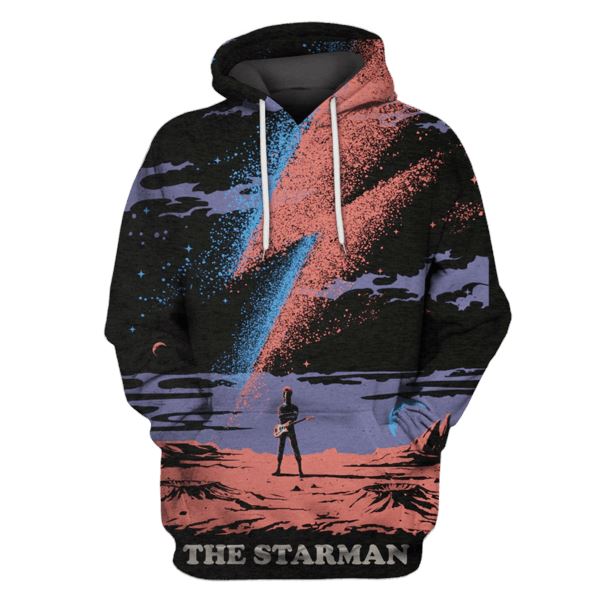 The Starman David Bowie Hoodie T-Shirt Apparel