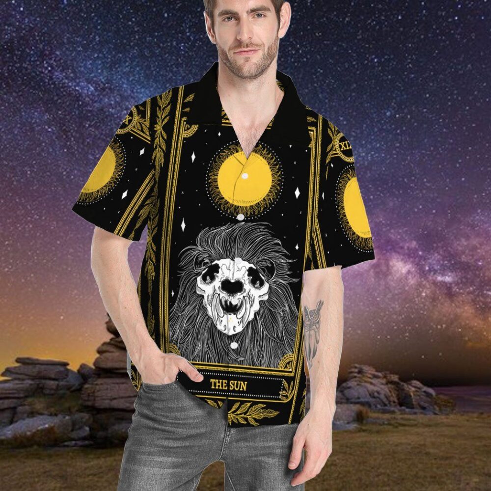 The Sun Marigold Tarot Custom Short Sleeve Shirt