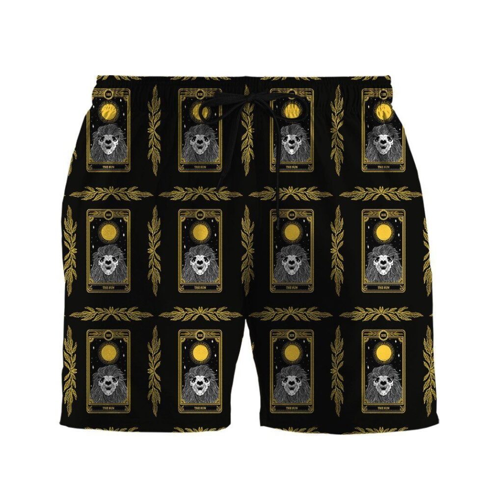 The Sun Marigold Tarot Custom Short Sleeve Shirt