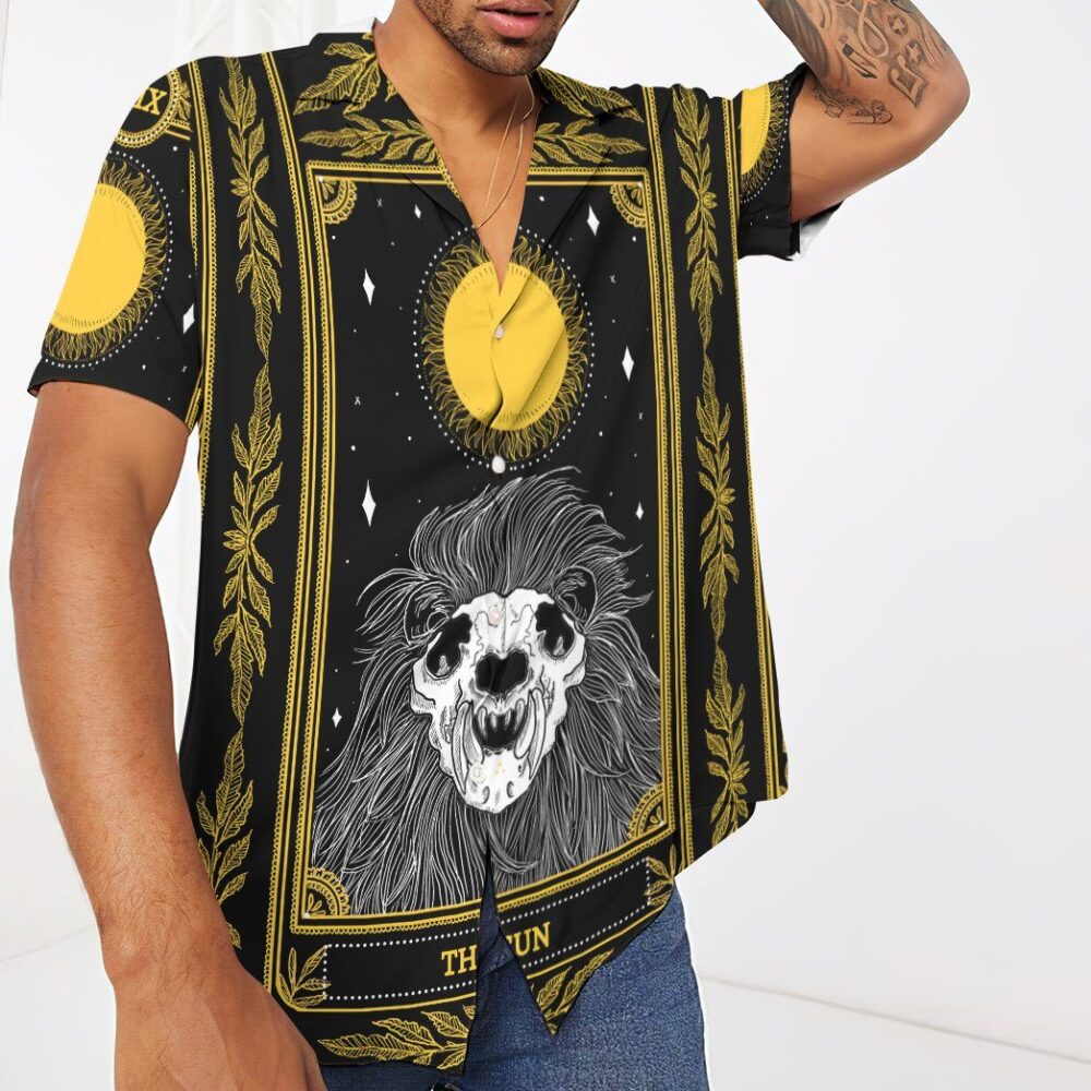 The Sun Marigold Tarot Custom Short Sleeve Shirt