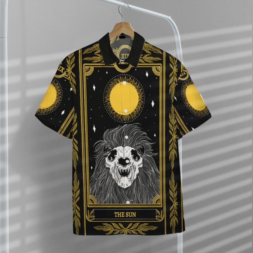 The Sun Marigold Tarot Custom Short Sleeve Shirt