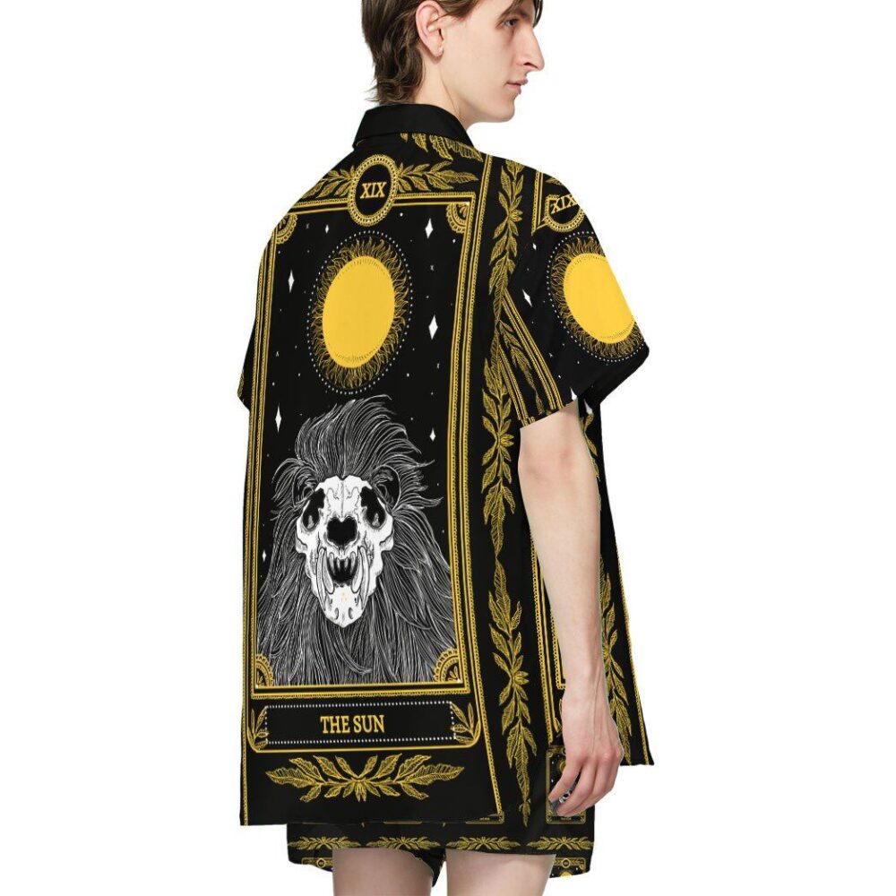 The Sun Marigold Tarot Custom Short Sleeve Shirt