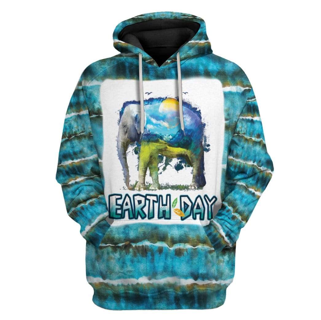 Tie Dye Earth Day 50th Anniversary Custom Hoodie Apparel