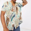 Tiger And Peacock Tropical Custom Hawaii Shirt Eysr5