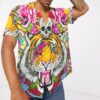 Tigers Tropical Hawaii Shirt E7Ges