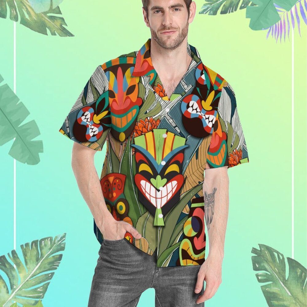 Tiki Head Hawaii Shirt