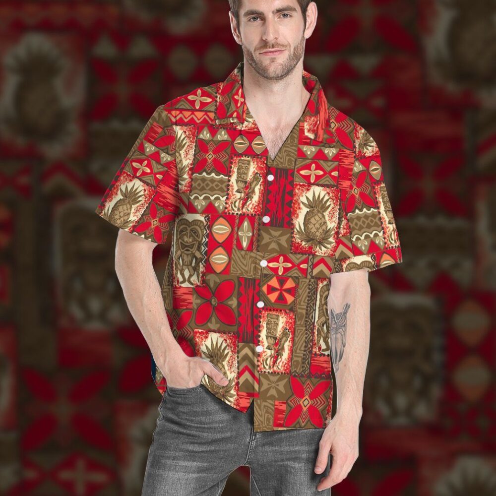 Tiki Tiki Hawaiian Vintage Custom Hawaii Shirt