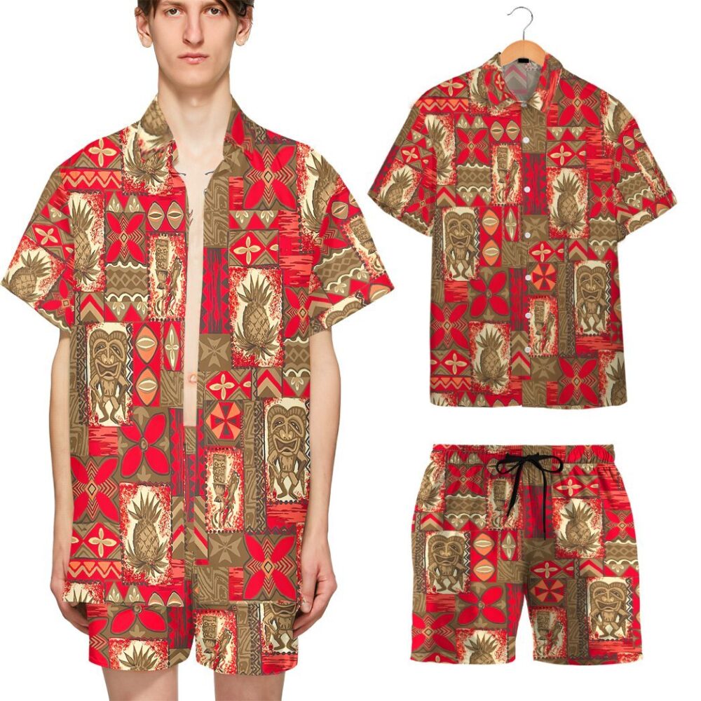 Tiki Tiki Hawaiian Vintage Custom Hawaii Shirt