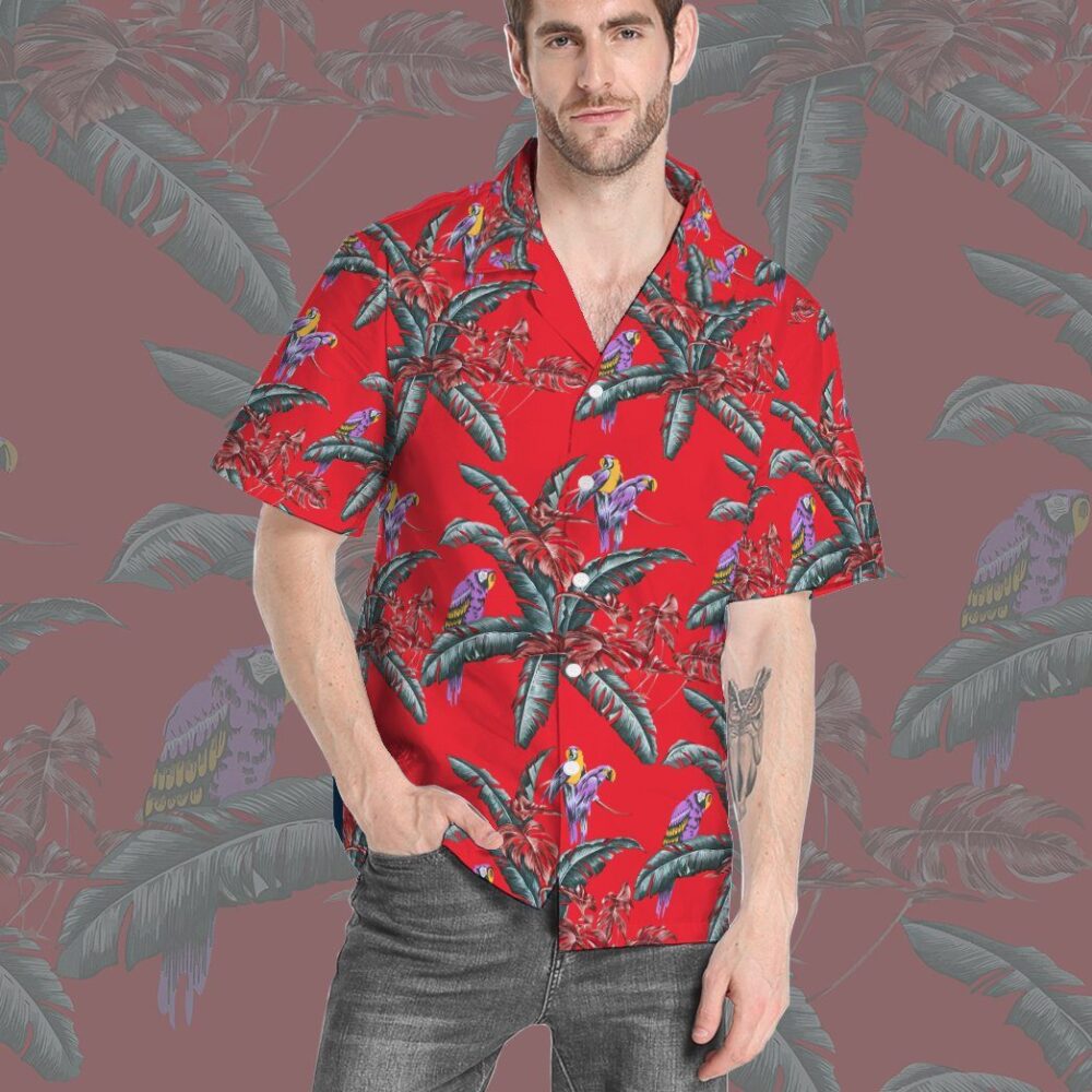 Tom Selleck Magnum Pi Red Custom Hawaii Shirt