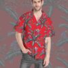 Tom Selleck Magnum Pi Red Custom Hawaii Shirt 84Kja