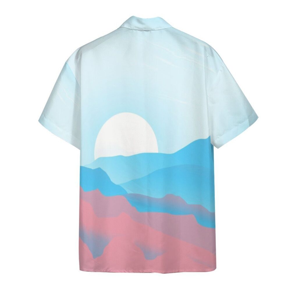 Trans Pride Sunrise Custom Hawaii Shirt