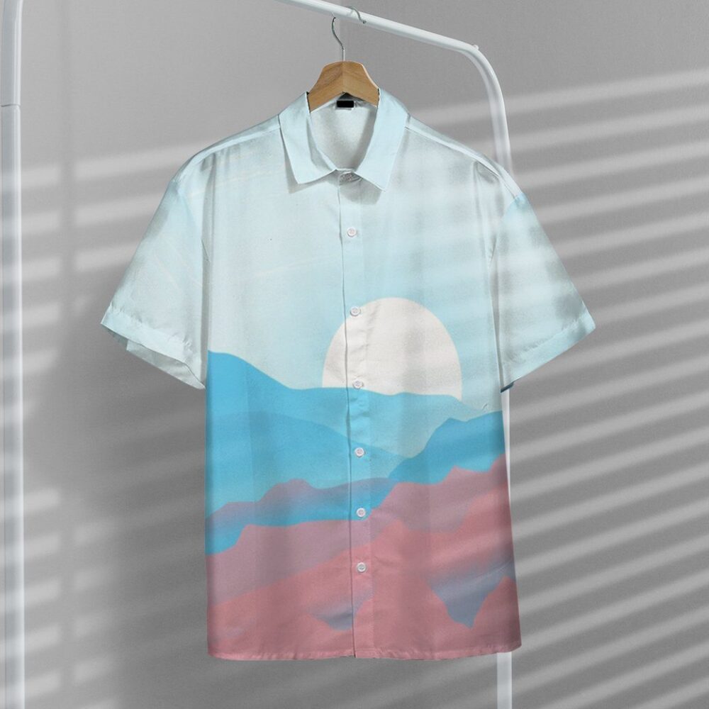 Trans Pride Sunrise Custom Hawaii Shirt