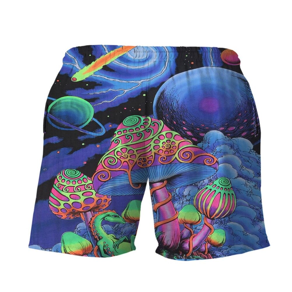 Trippy Cosmic Shrooms Hippie Vibe Custom Hawaii Shirt