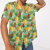 Tropical Chicken Pineapple Custom Short Sleeve Shirts Kns5W