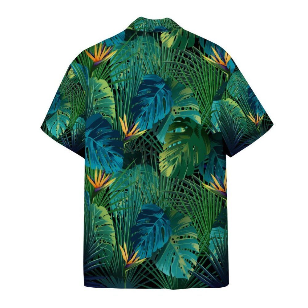 Tropical Garden Puppies Custom Short Sleeve Shirts