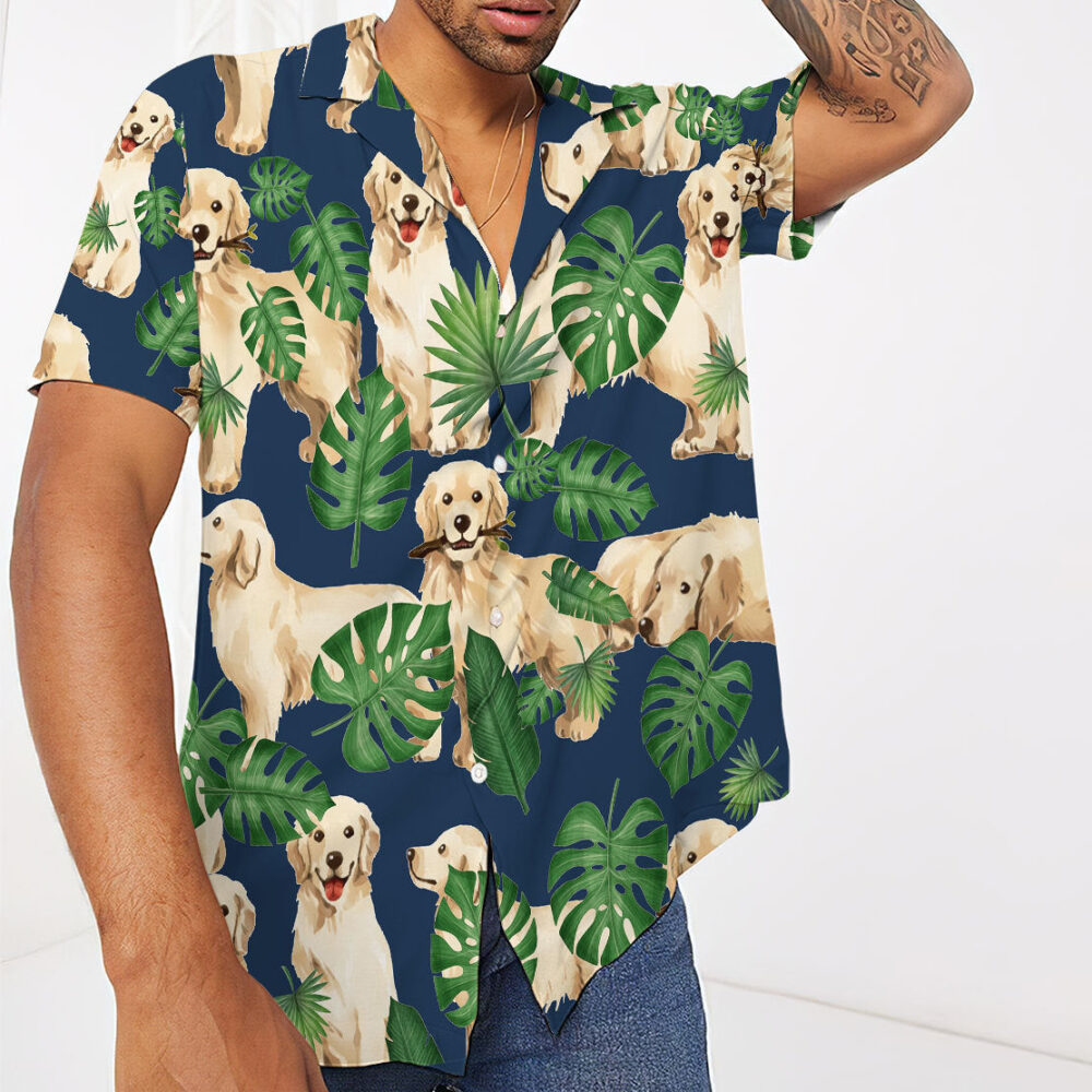 Tropical Golden Retrievers Hawaii Shirt