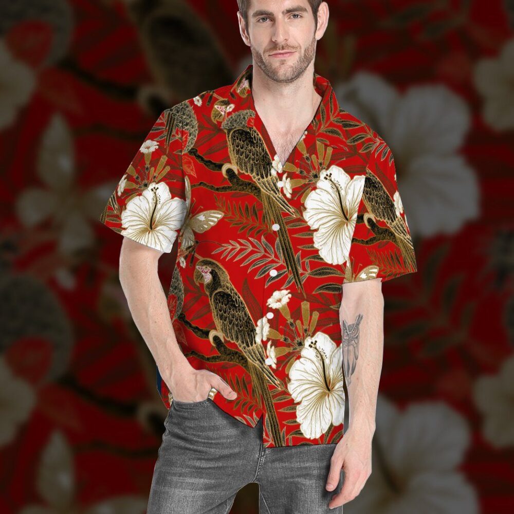 Tropical Parrot Custom Hawaii Shirt