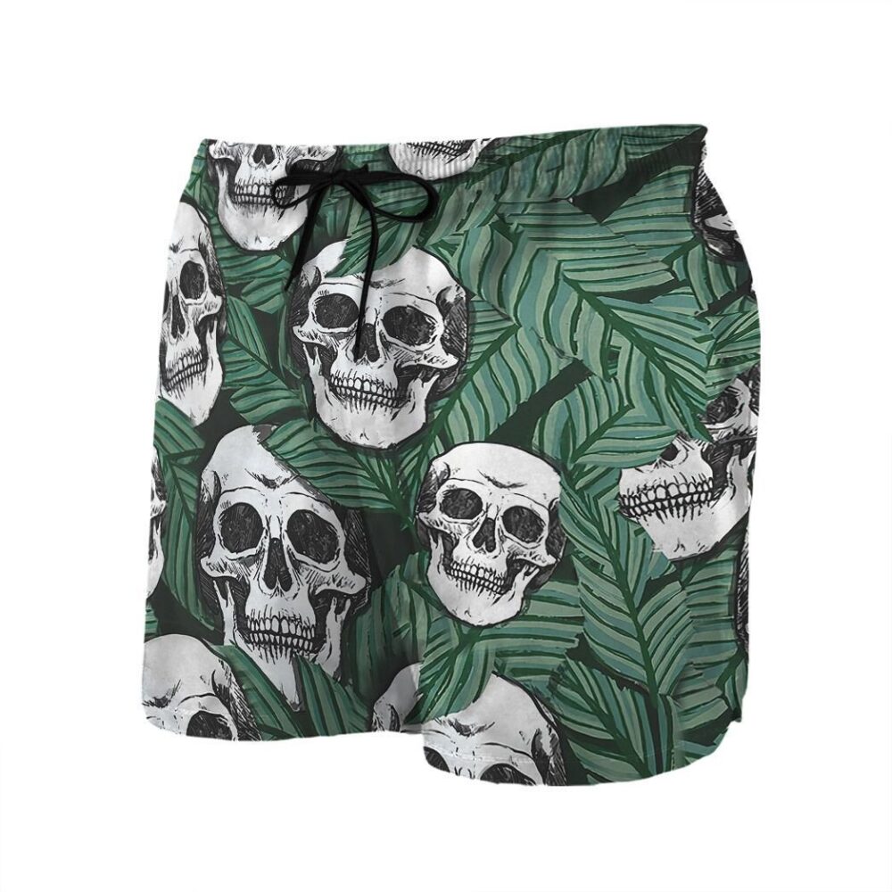 Tropical Skull Button Up Hawaii Shirt