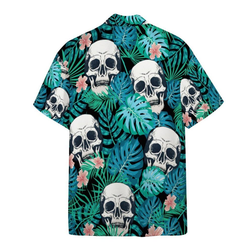 Tropical Skulls Hawaiian Custom Short Sleeve Shirts