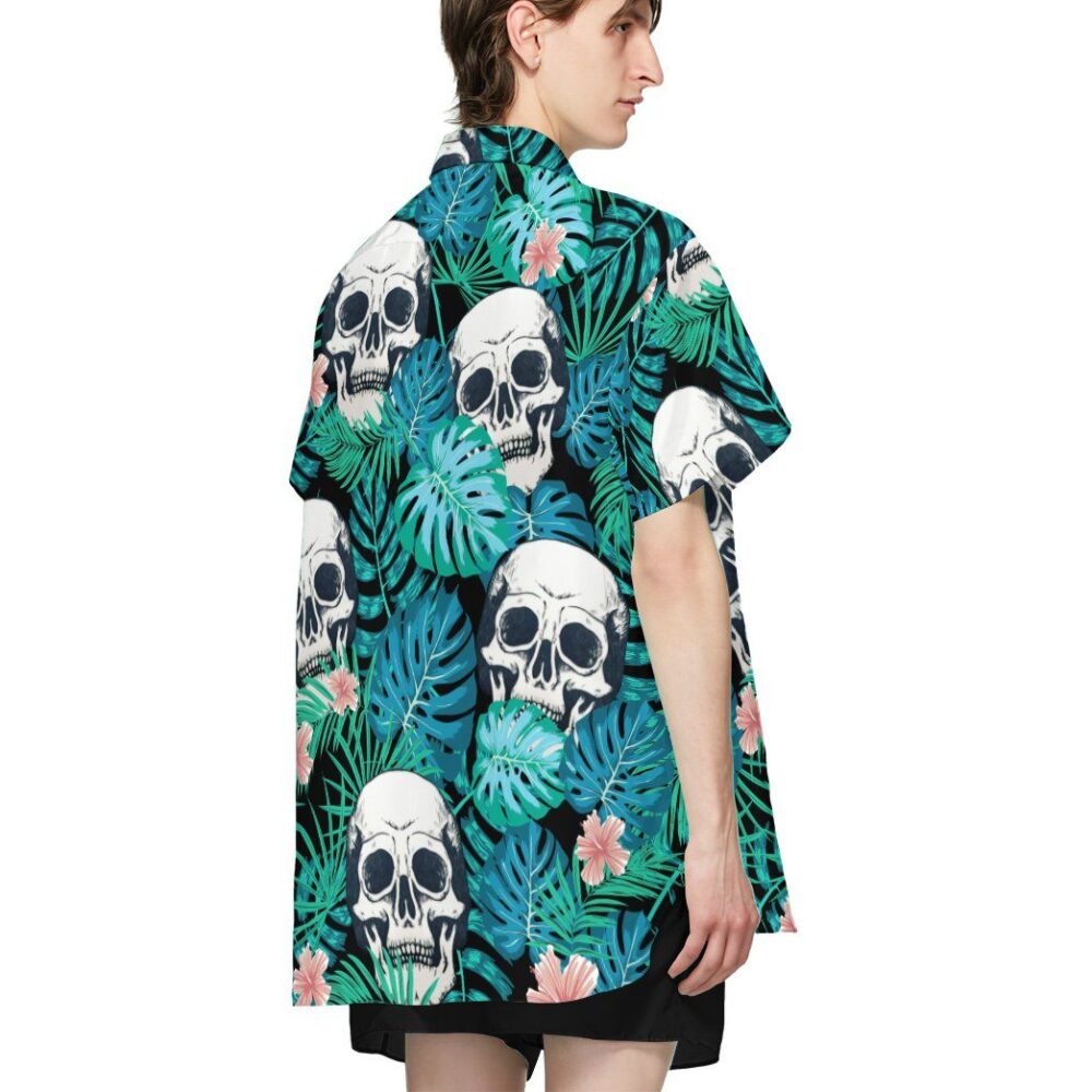 Tropical Skulls Hawaiian Custom Short Sleeve Shirts