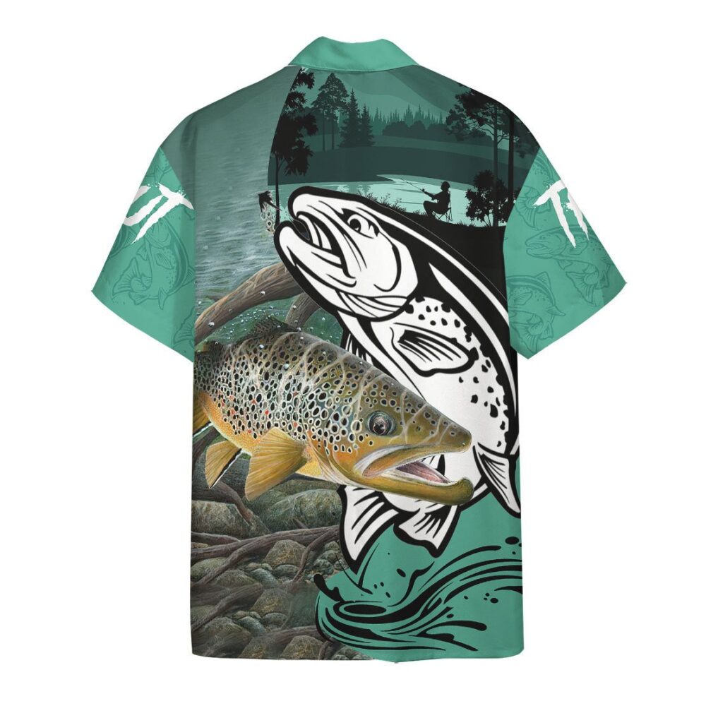 Trout Fishing Custom Hawaiian Shirt