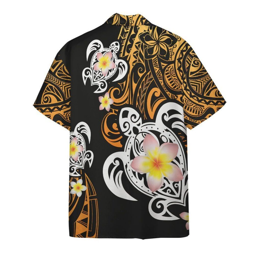 Turtle Plumeria Polynesian Hawaii Shirt