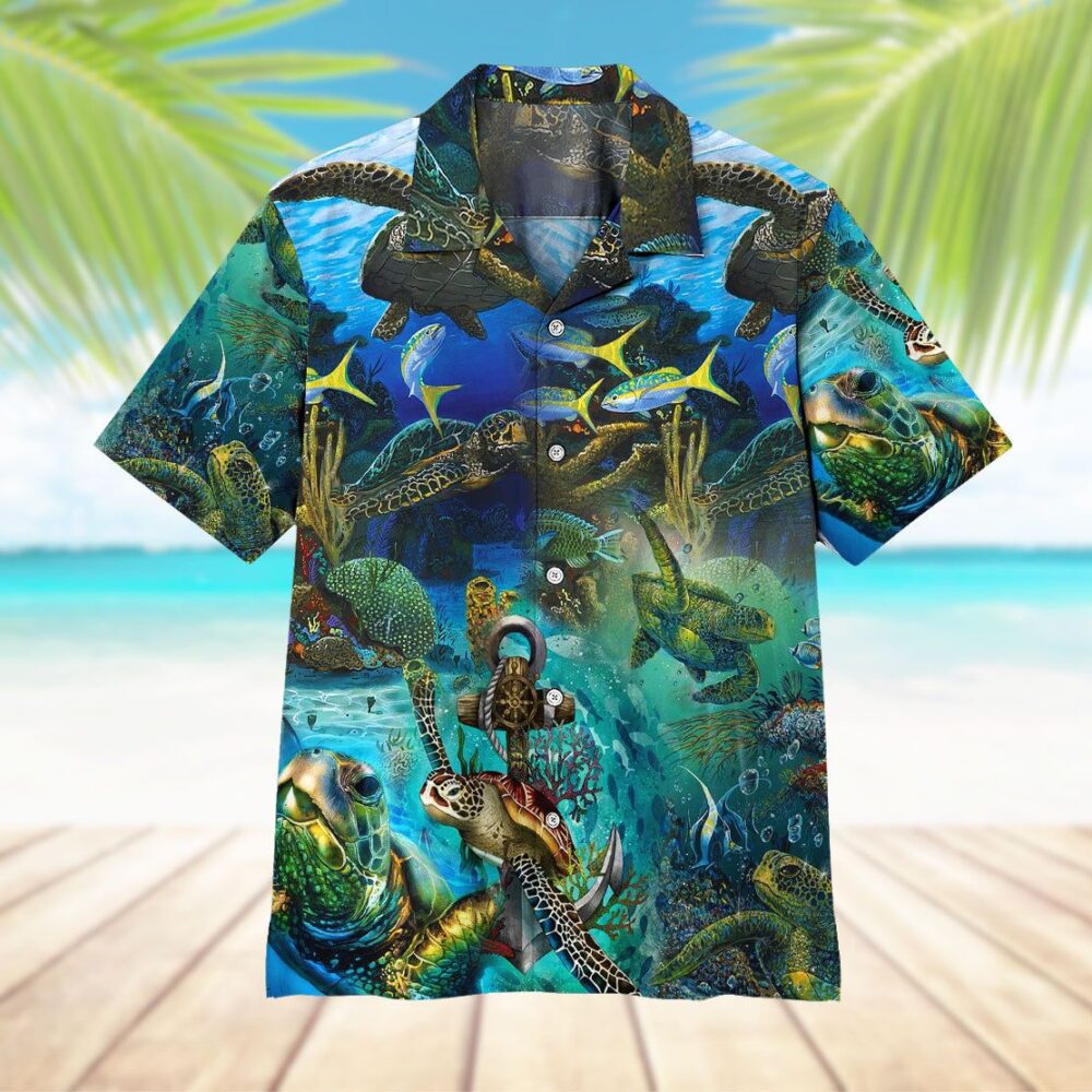 Turtles Button Up Hawaii Shirt