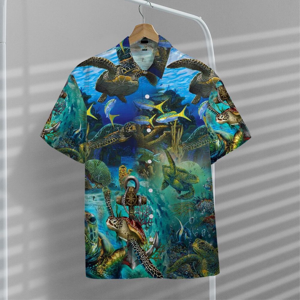 Turtles Button Up Hawaii Shirt