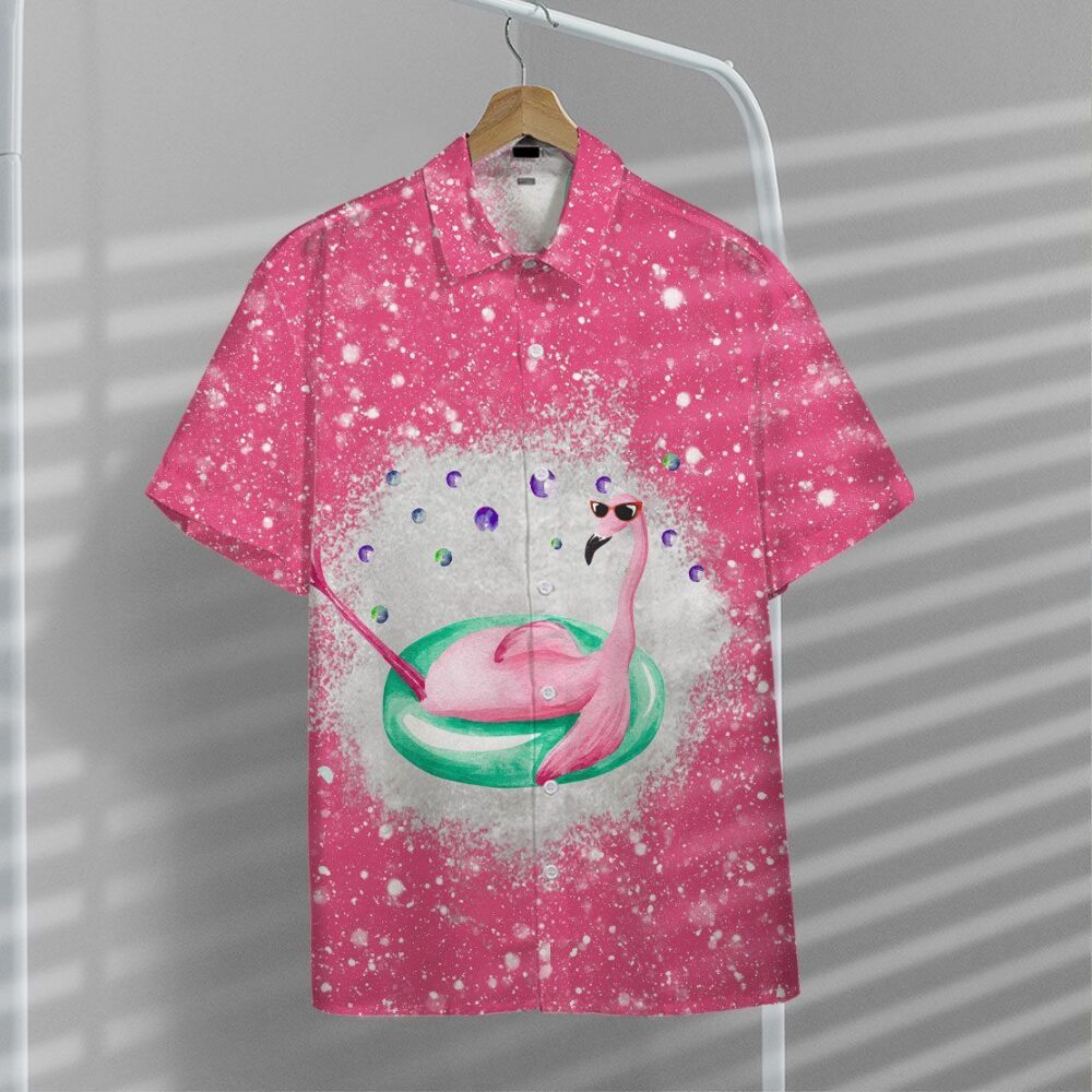 Twinkle Pink Flamingo Hawaii Shirt