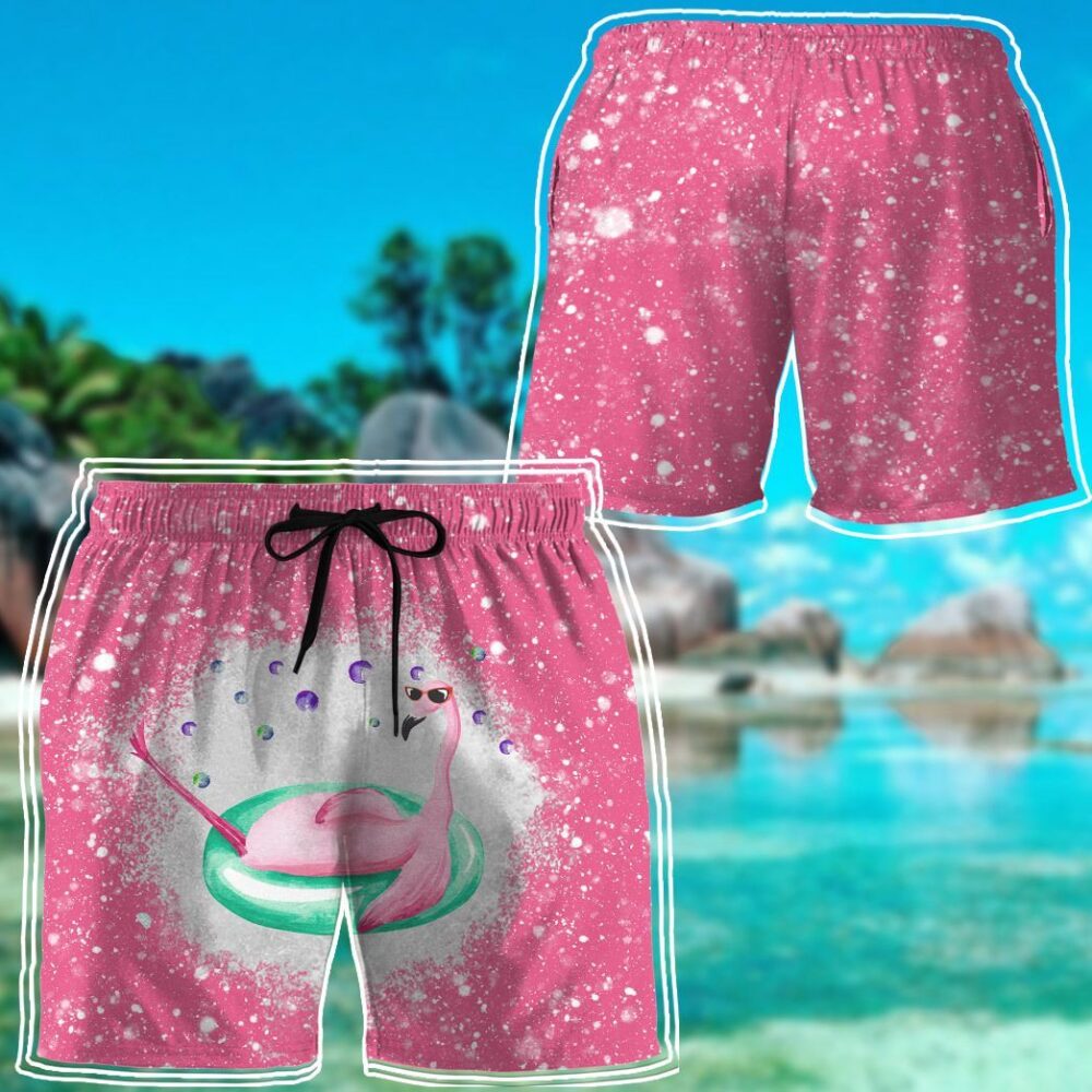 Twinkle Pink Flamingo Hawaii Shirt