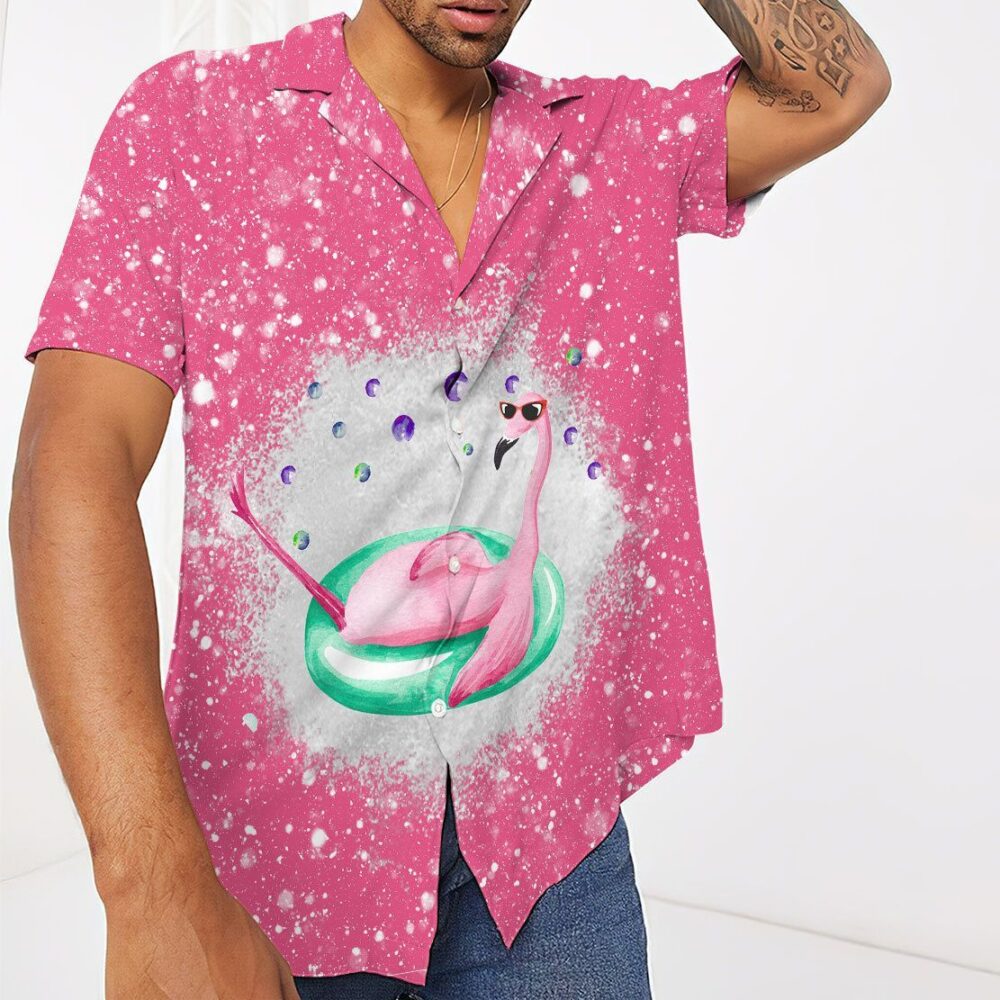 Twinkle Pink Flamingo Hawaii Shirt