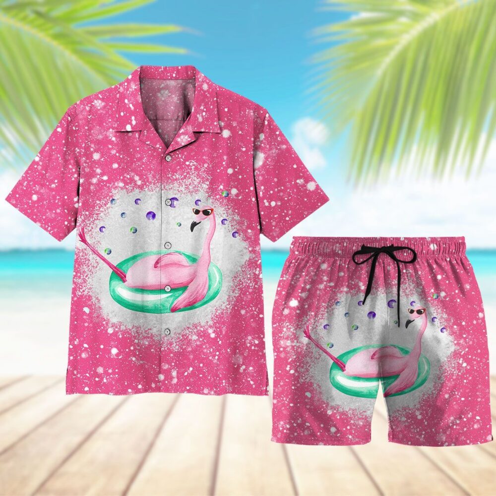 Twinkle Pink Flamingo Hawaii Shirt