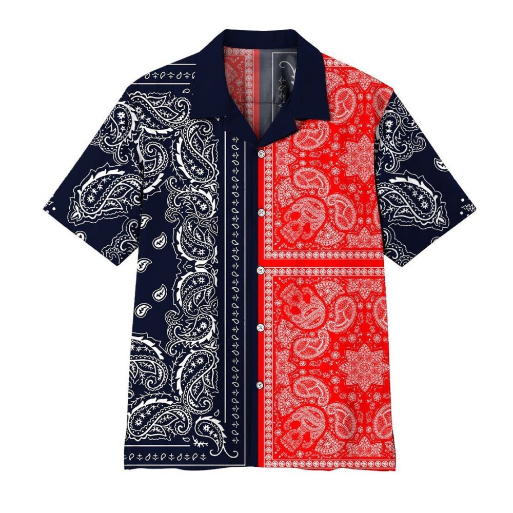 Two Paisley Bandanas Hawaii Shirt