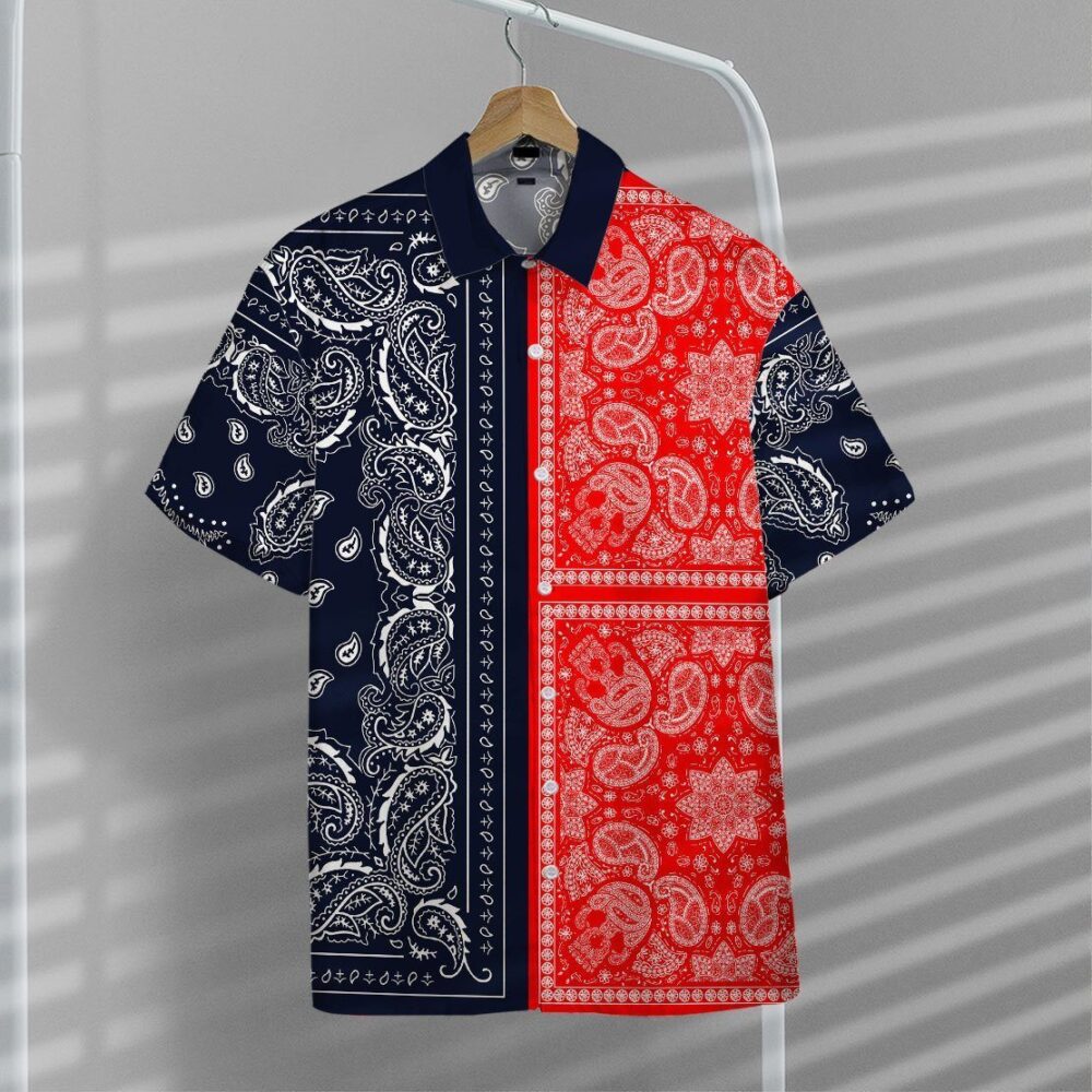 Two Paisley Bandanas Hawaii Shirt