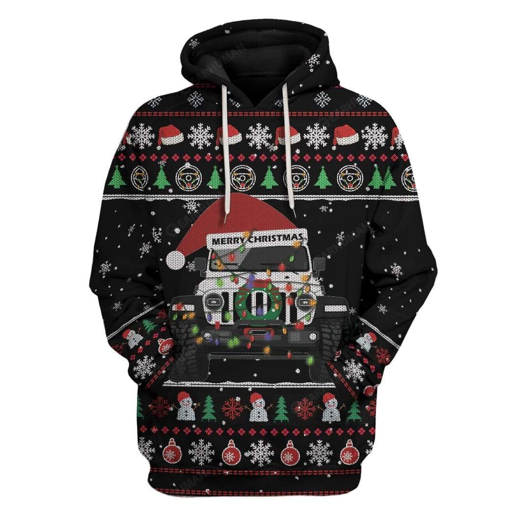 Ugly Christmas Car Custom T-Shirt Hoodie Apparel